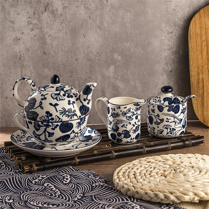 Coffee Tea And Sugar Set - Set Teh Kopi Keramik Set Perlengkapan