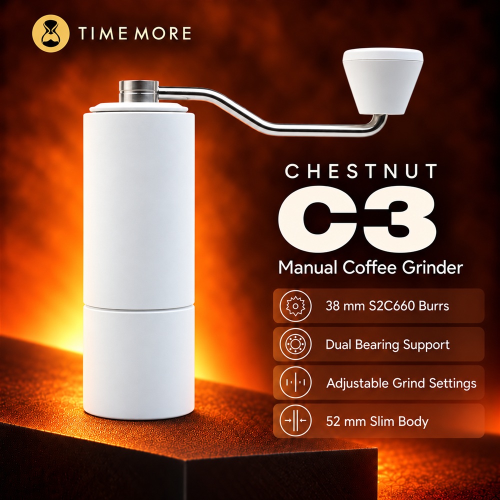 Burr Hand Grinder - TIMEMORE penggiling kopi Manual C3, penggiling