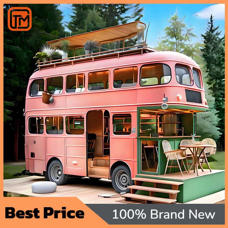 Coffee Tea With Milk - 【Desain Baru】Gerobak Bus Tingkat Dua Besi