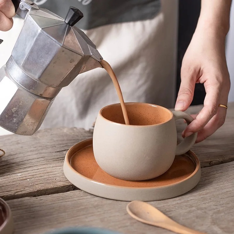 Coffee Tea And Sugar Set - Set Cangkir Kopi Keramik Gaya Jepang