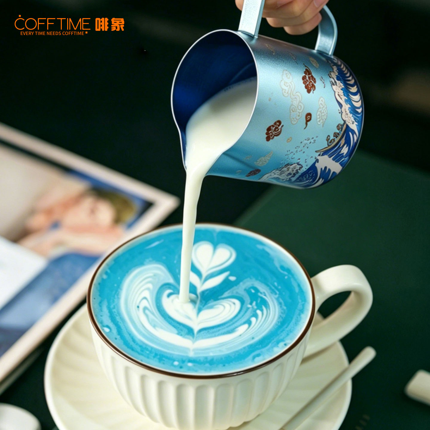 Barista Milk Jug - 600ML Pitcher Pembuat Buih Susu Titanium