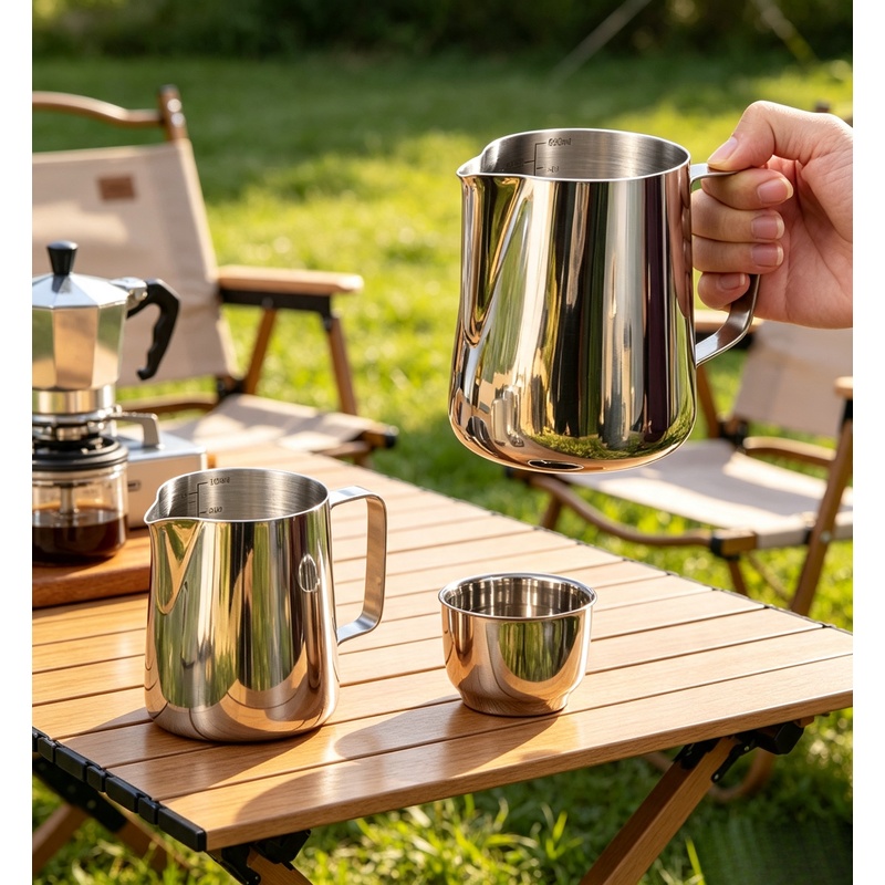 Jug Pembuat Busa Susu Stainles - Barista Milk Jug ulasan dan harga