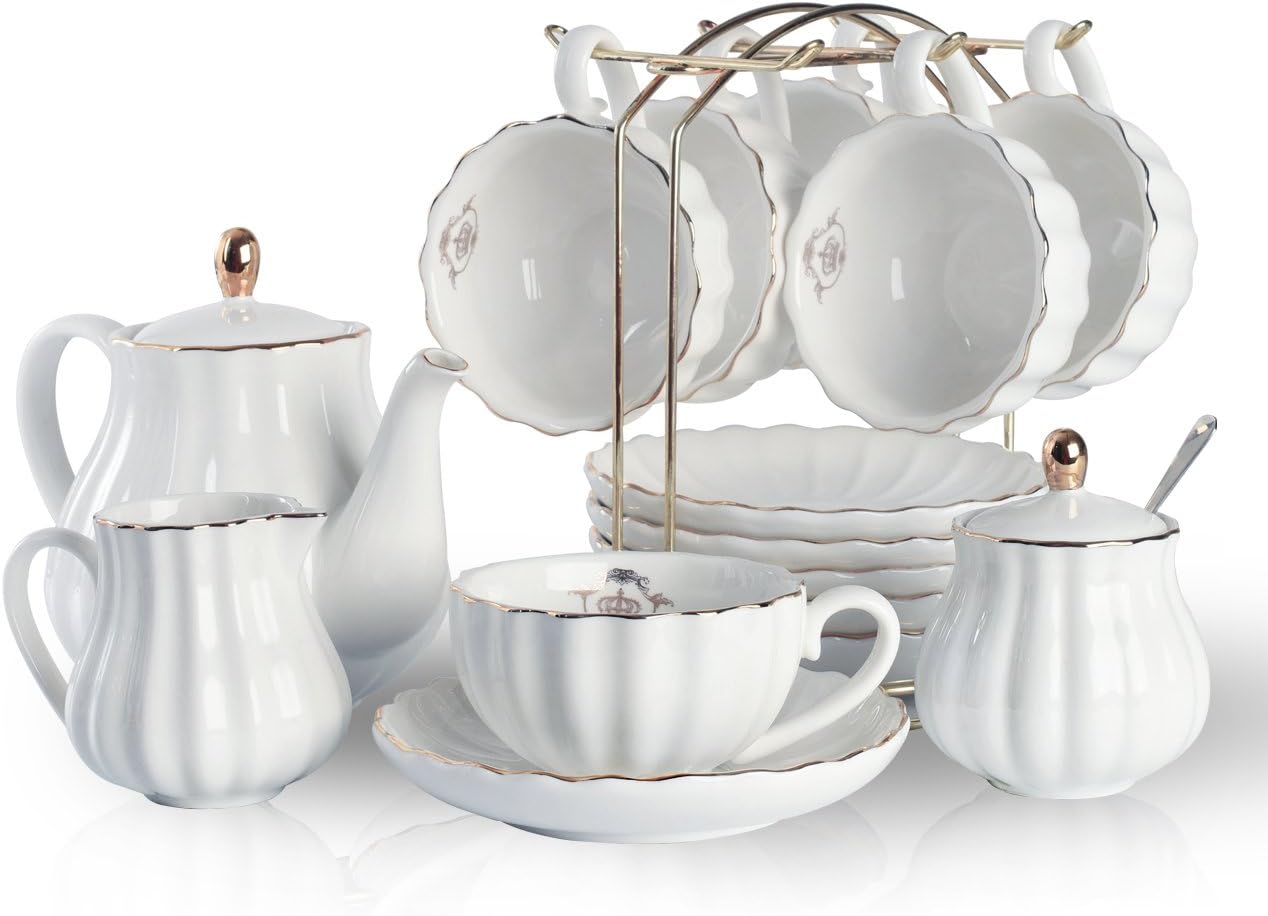Set Peralatan Minum Teh Porsel - Coffee Tea And Sugar Set ulasan dan harga