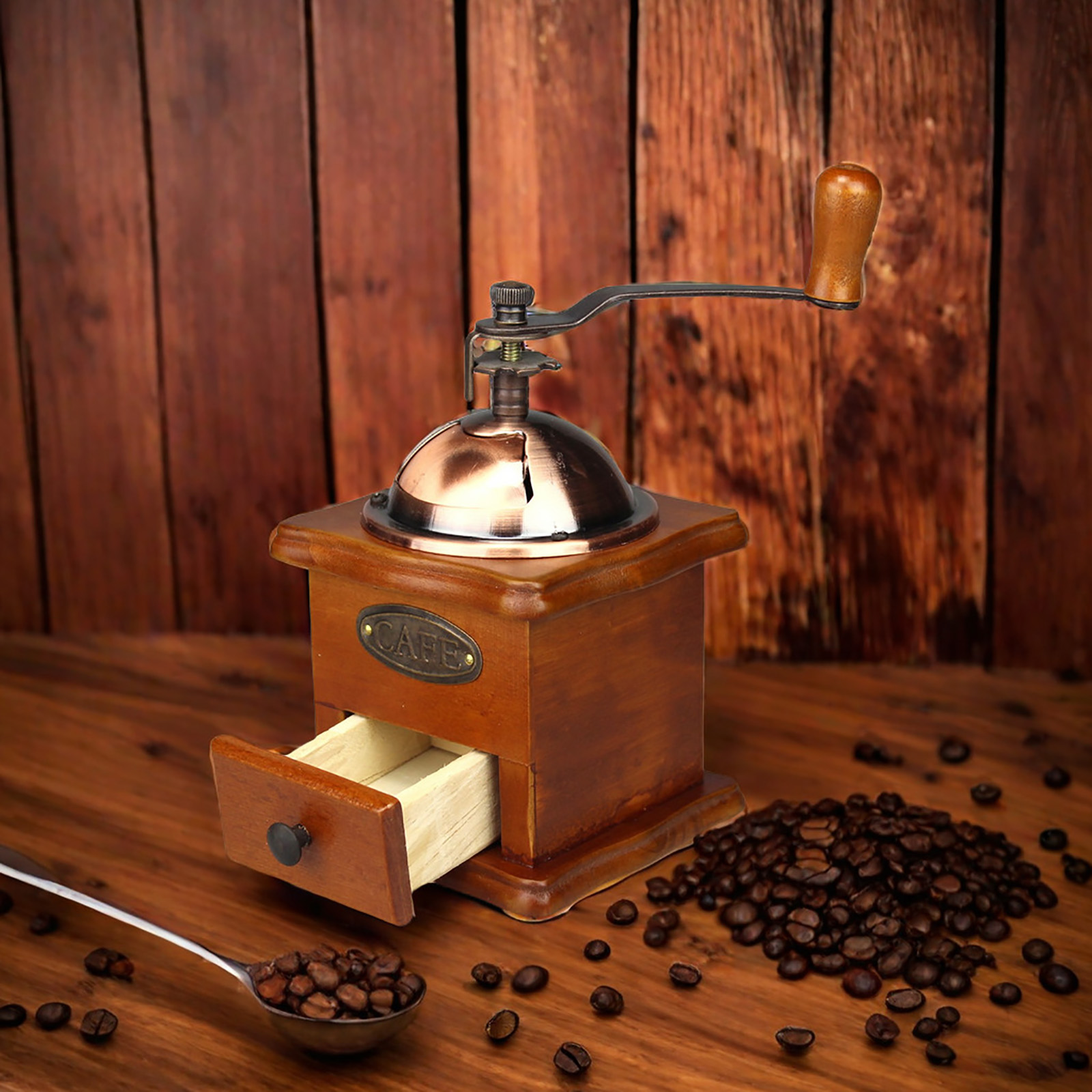 Penggiling Kopi Manual Antik,  - Burr Hand Grinder ulasan dan harga
