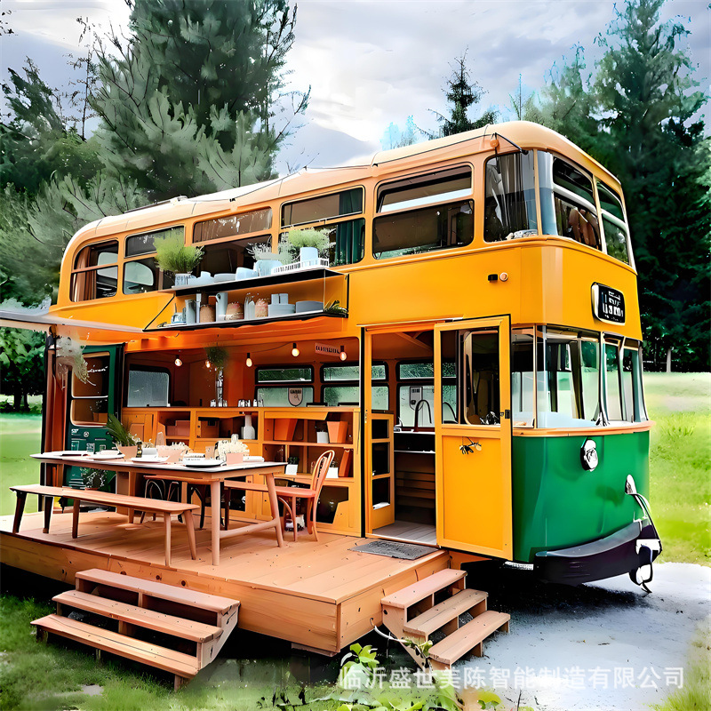 【Desain Baru】Gerobak Bus Tingk - Coffee Tea With Milk ulasan dan harga