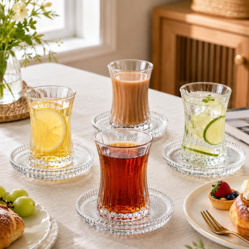 Set 2-Potong Gelas & Piring Ka - Xbloom Coffee Tea ulasan dan harga